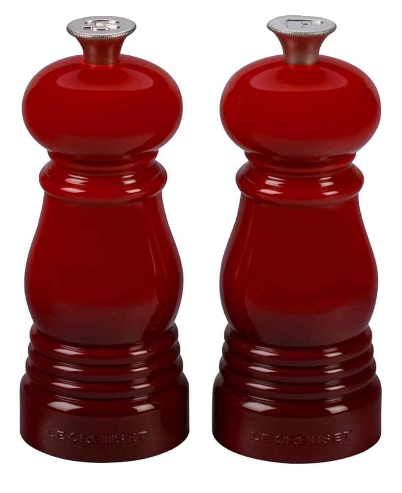 LE CREUSET ミル 2個セット salt and pepper Amazon.com: Le Creuset Petite Salt and Pepper Mill Set, 5